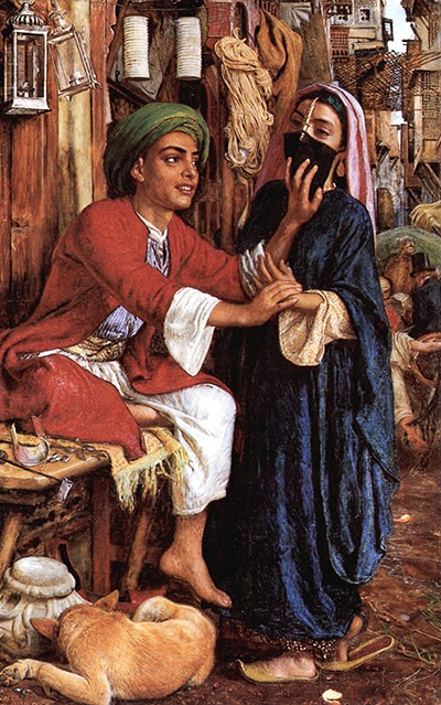 Cairo Street Scene - The Lantern Maker's Courtship William Holman Hunt